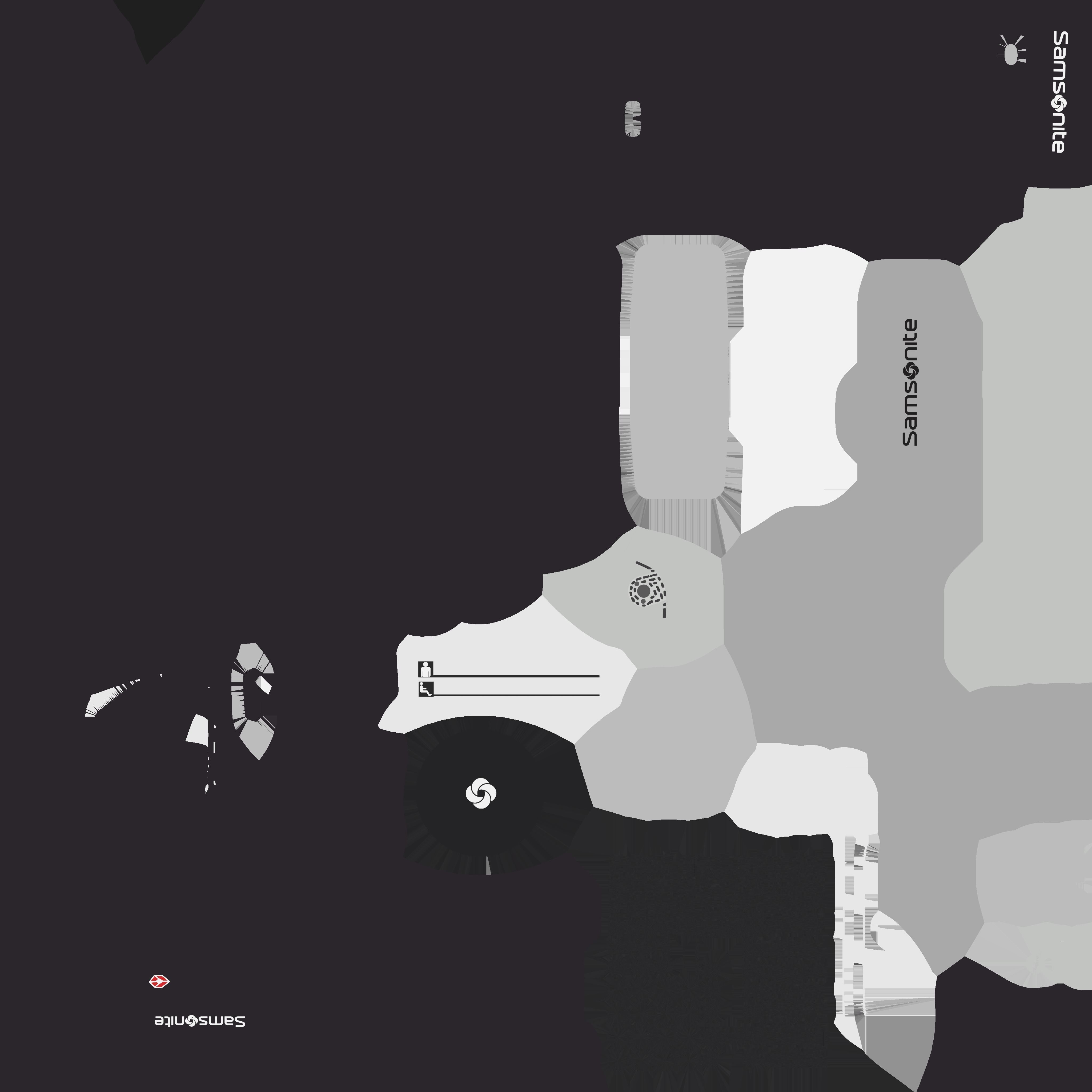 Suitcase Low-poly 3D model_8