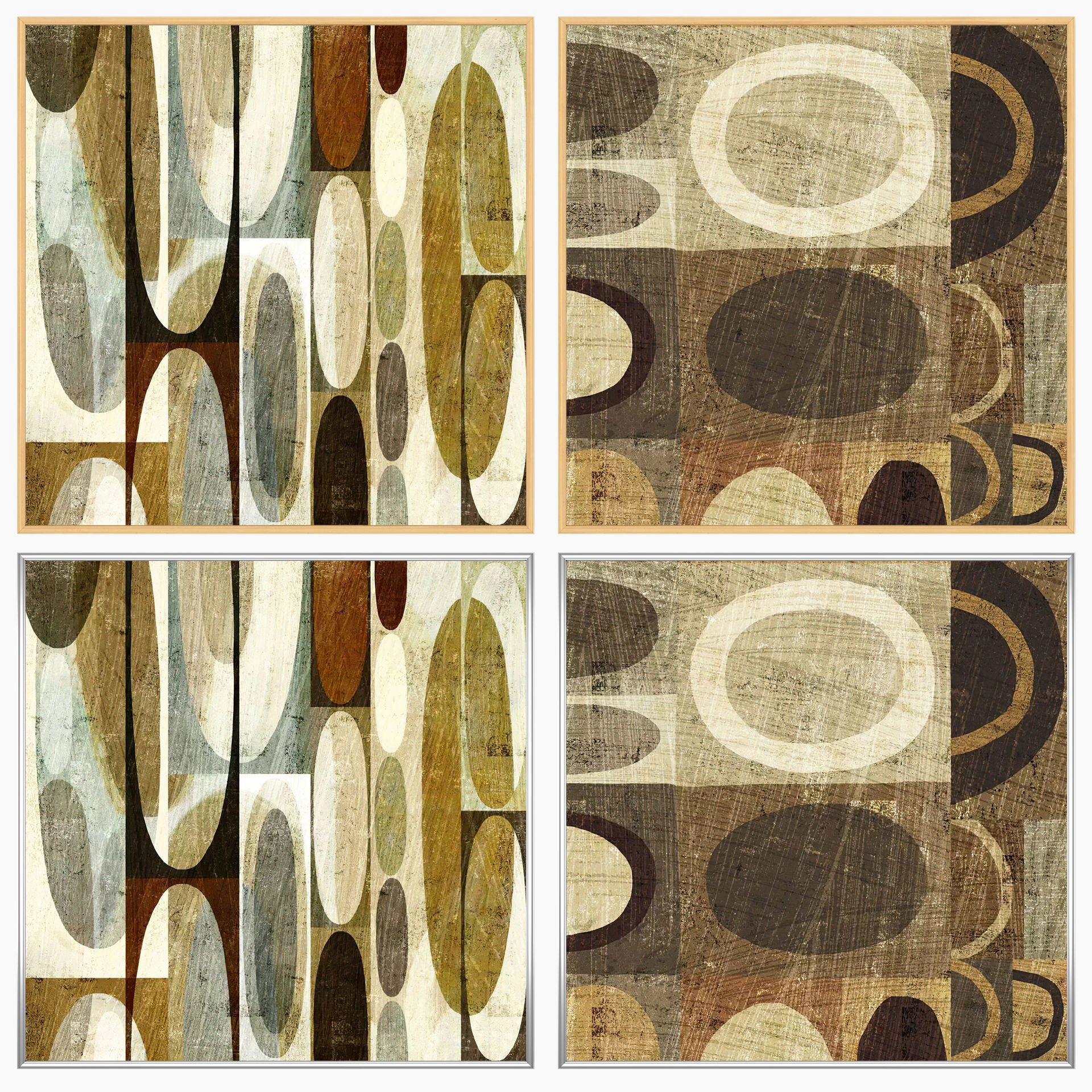 Wall Art Set 4077 3D model_2