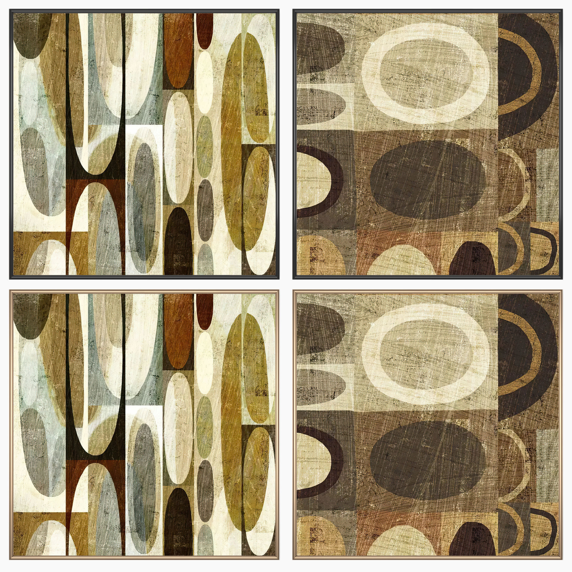 Wall Art Set 4077 3D model_1