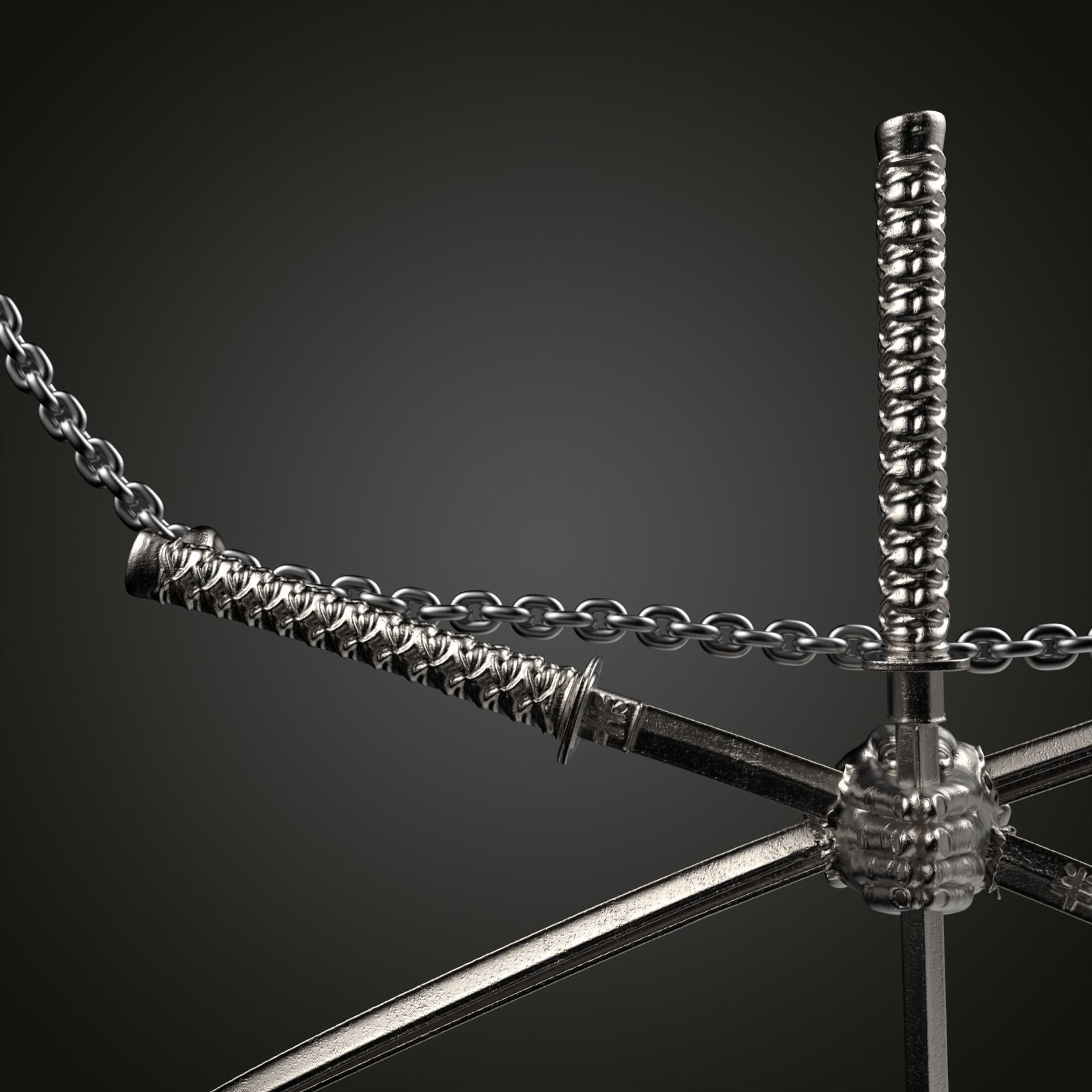 Sword Through Hand 3D print model_5