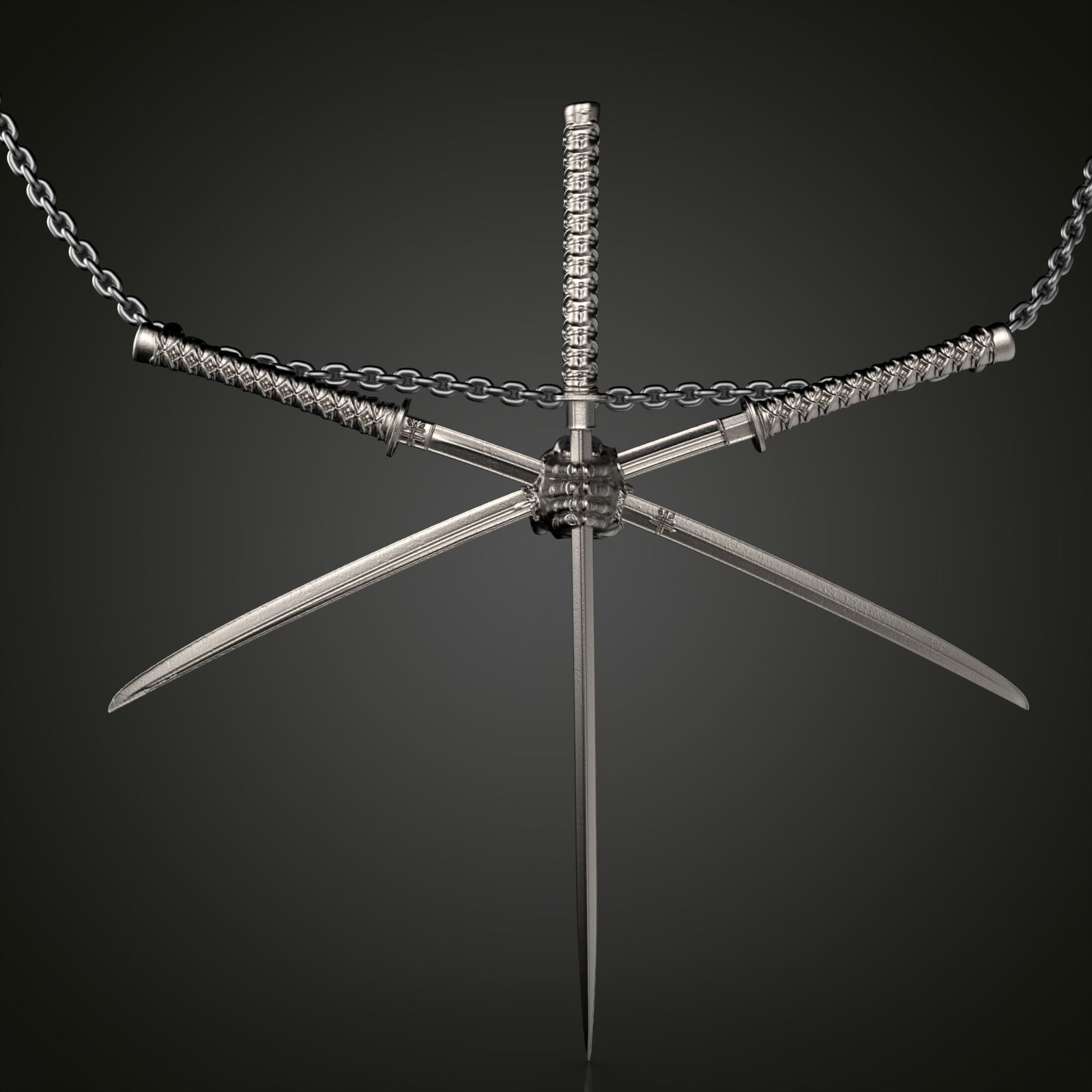 Sword Through Hand 3D print model_1