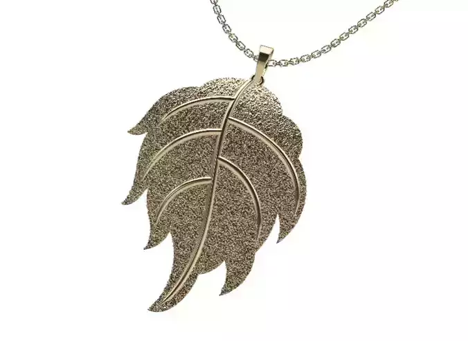 22K Pure Gold Matt Polish Pendant Low-poly 3D model