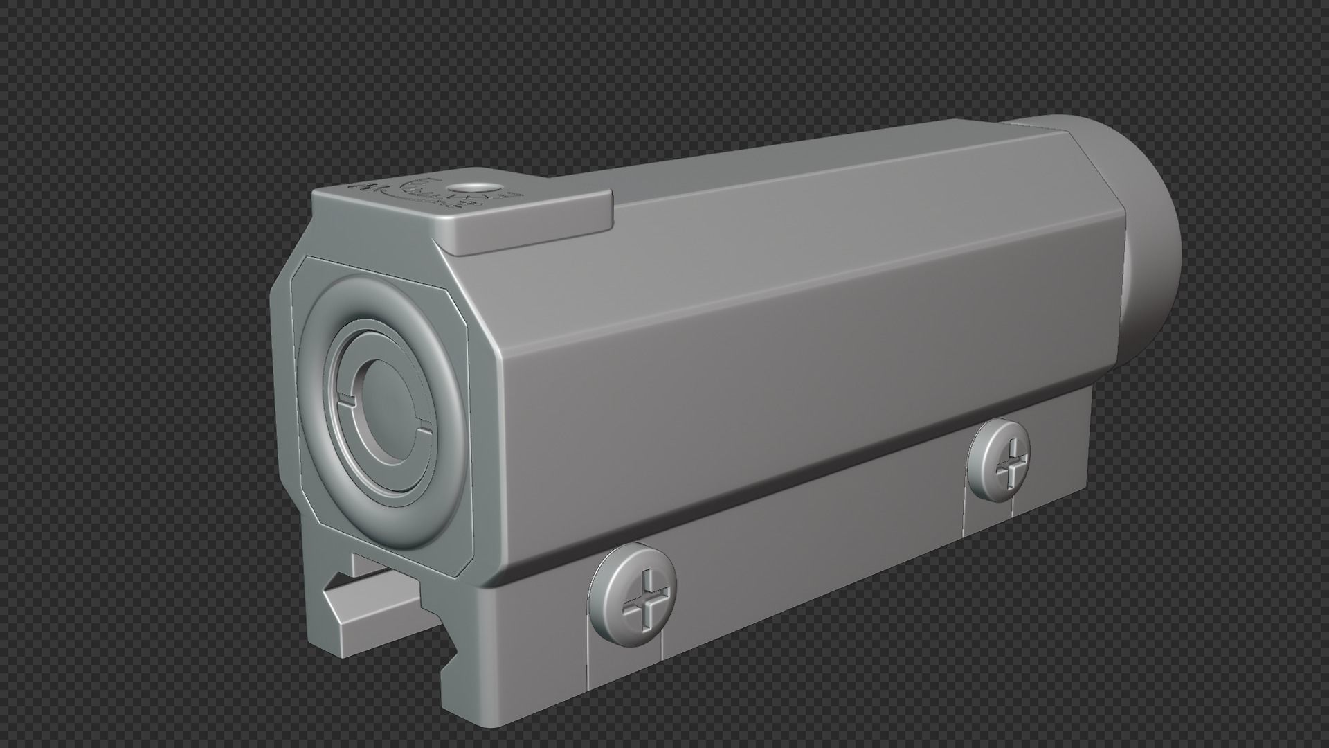 HK Hensoldt Universal Rifle Optic HKV ZF Low-poly 3D model_4