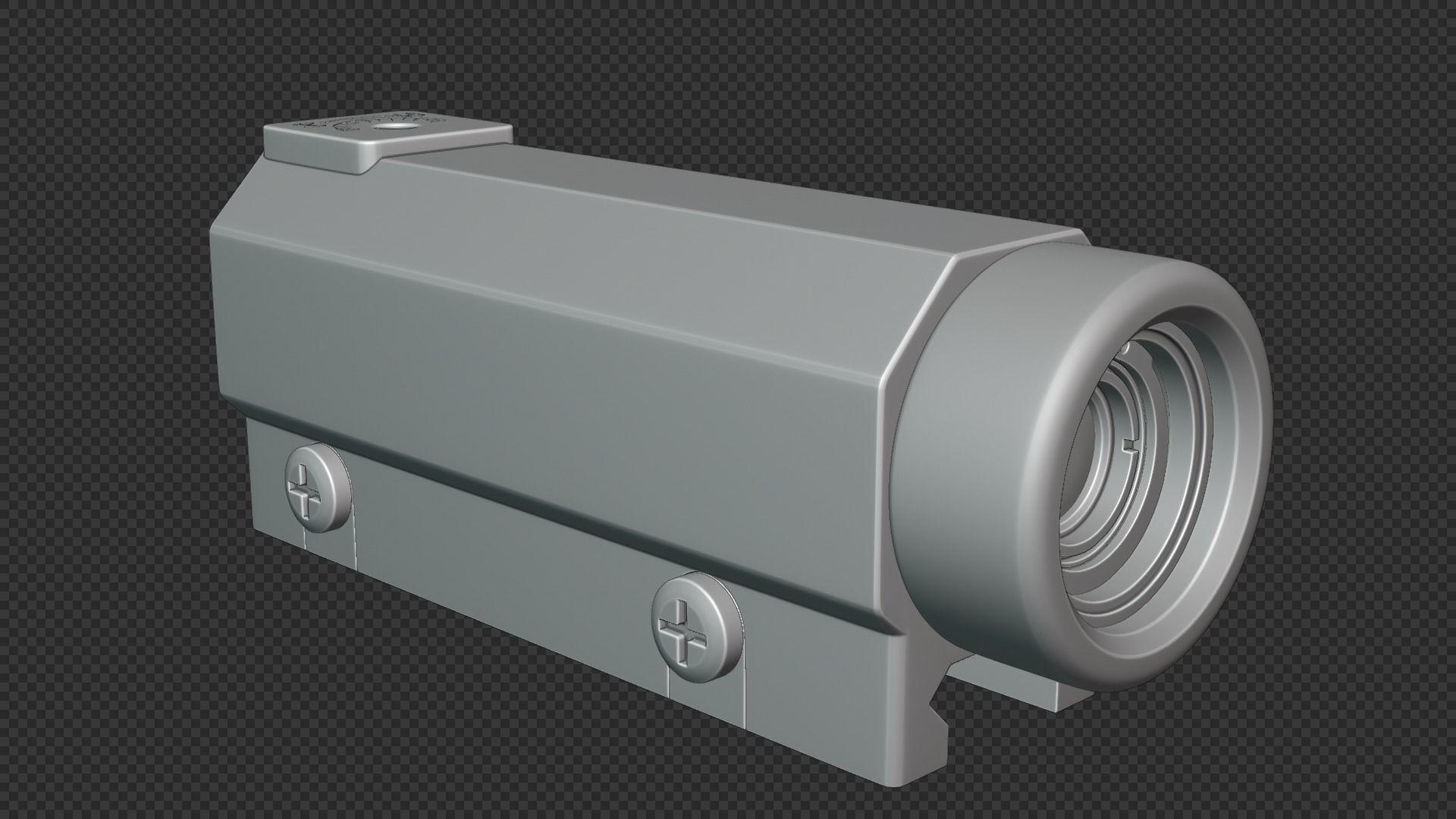 HK Hensoldt Universal Rifle Optic HKV ZF Low-poly 3D model_6