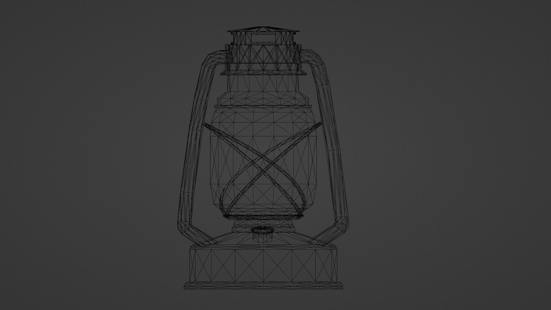 Oil Lamp Free low-poly 3D model_5