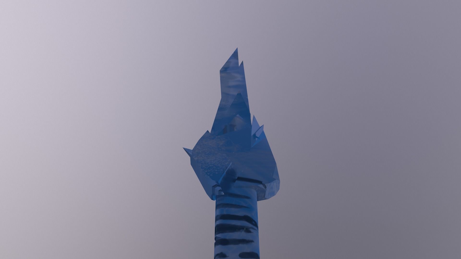 Blade of Eternal Frost Low-poly 3D model_1