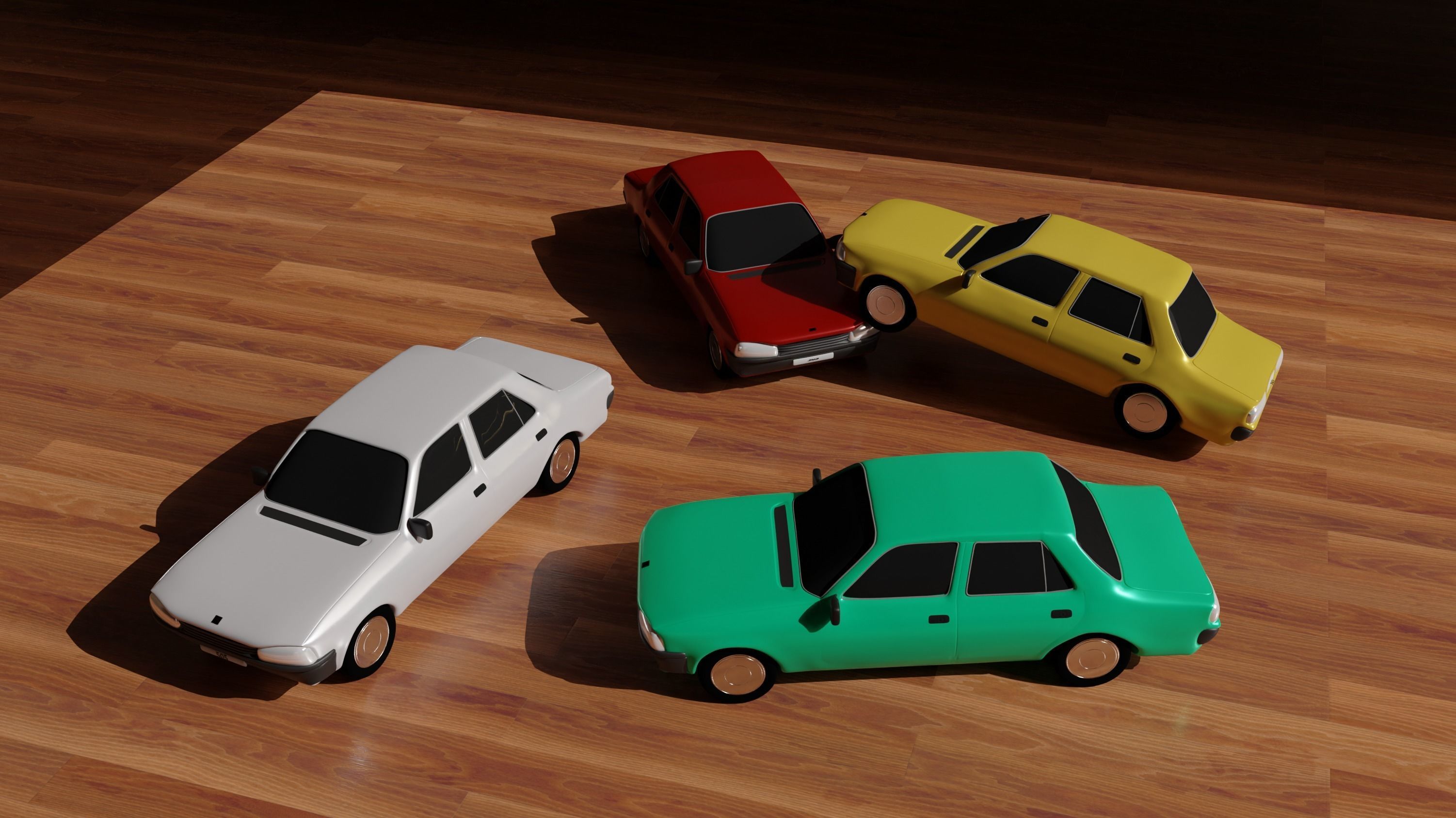 Toy car - Peugeot 505 3D model_7