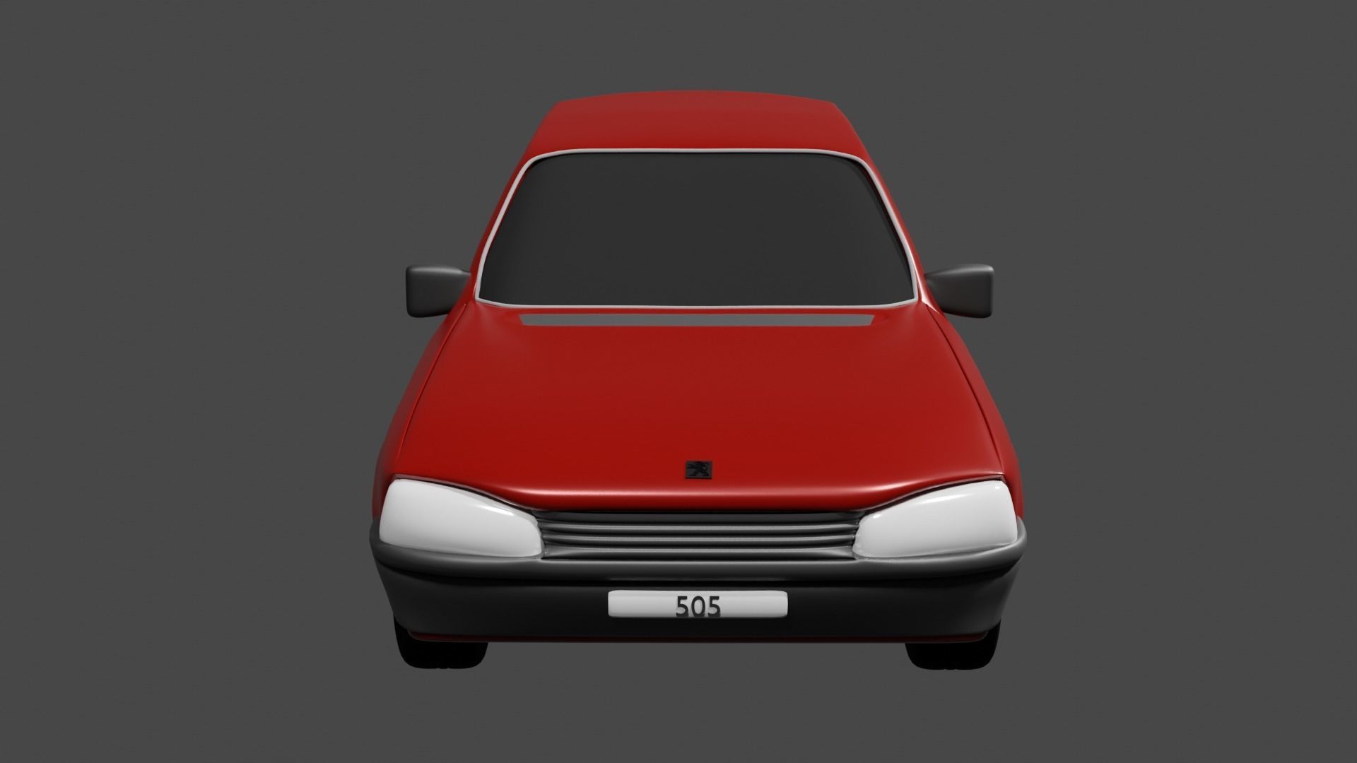 Toy car - Peugeot 505 3D model_4