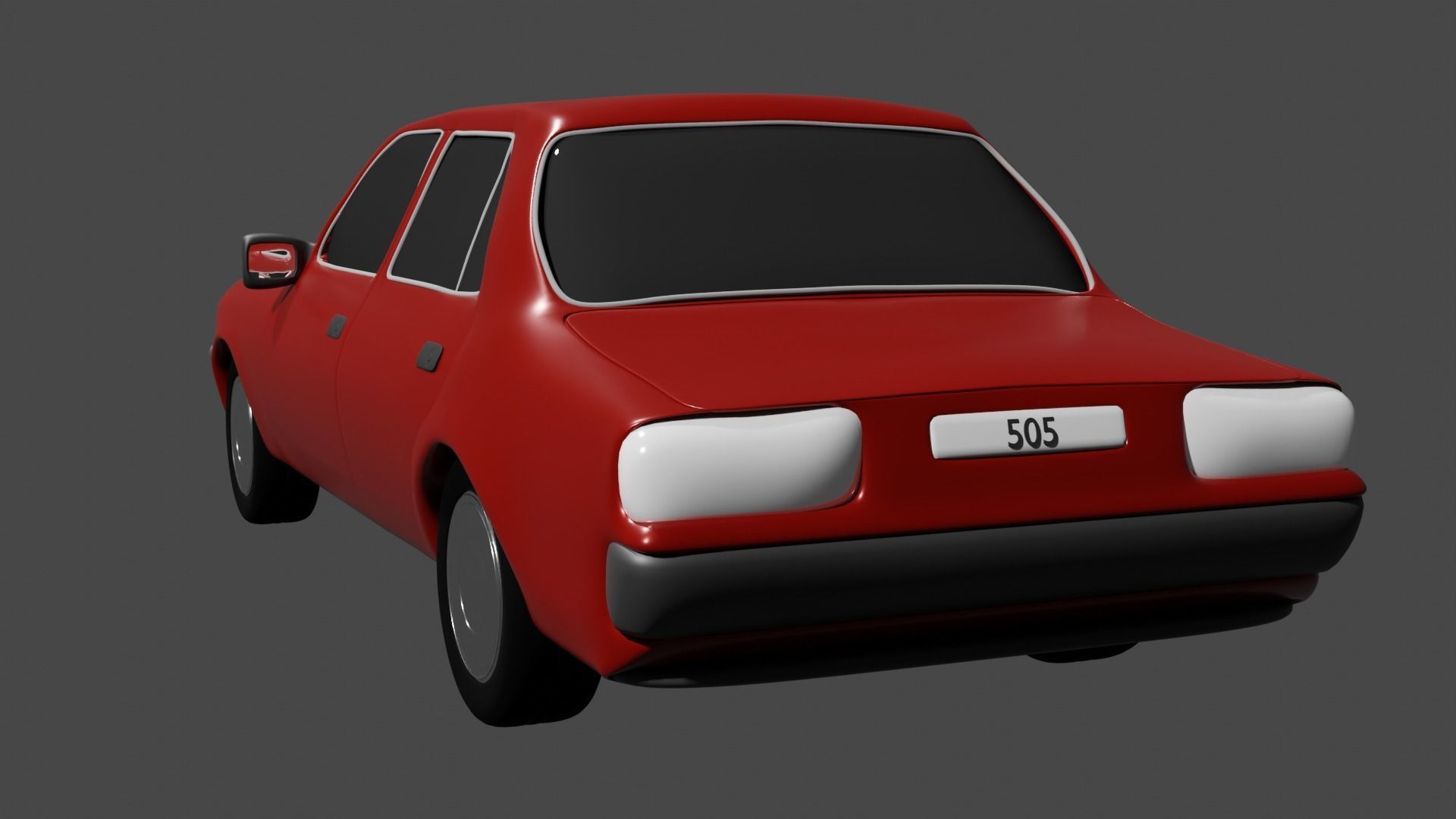 Toy car - Peugeot 505 3D model_2