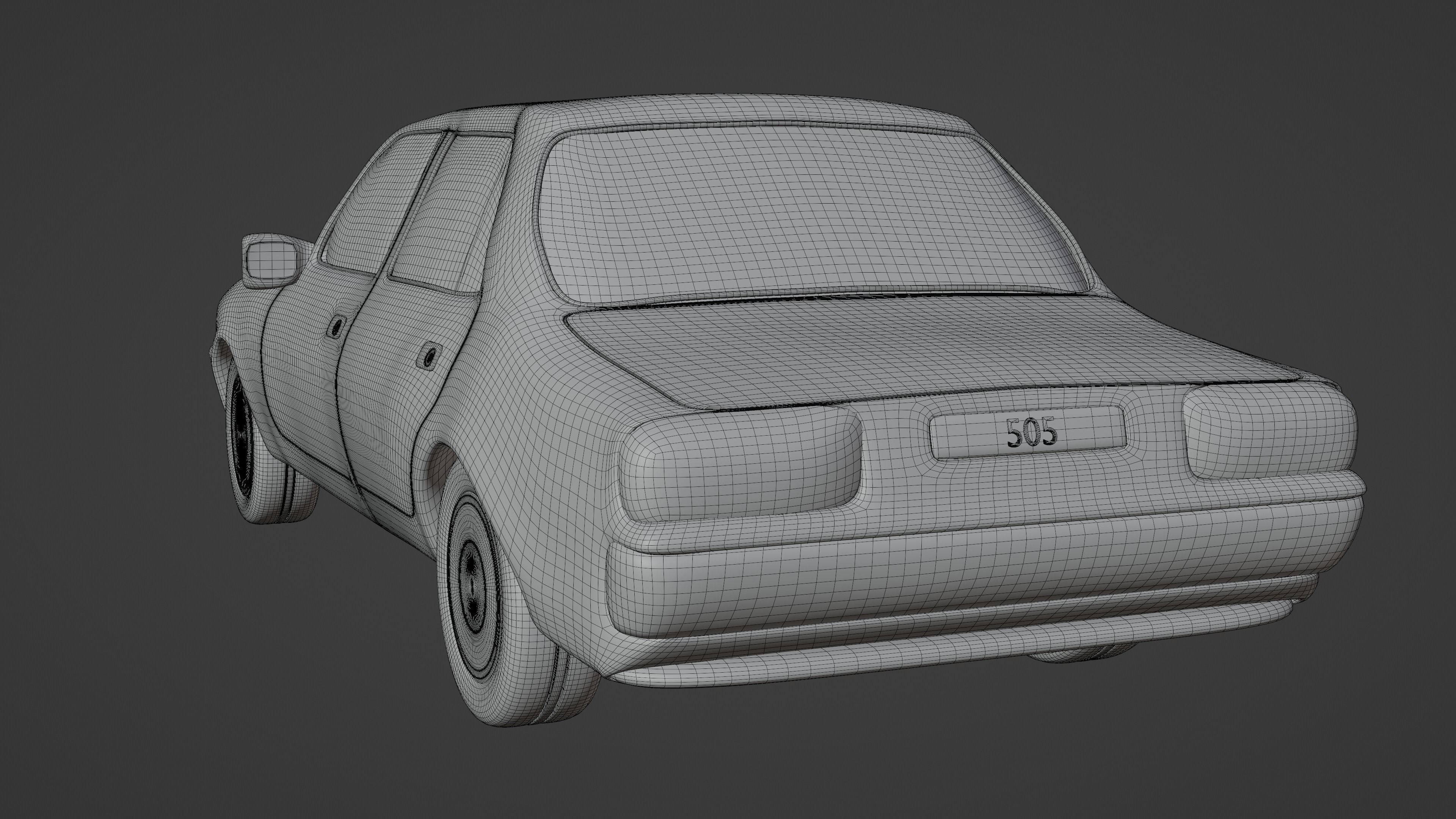 Toy car - Peugeot 505 3D model_3