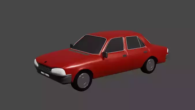 Toy car - Peugeot 505 3D model