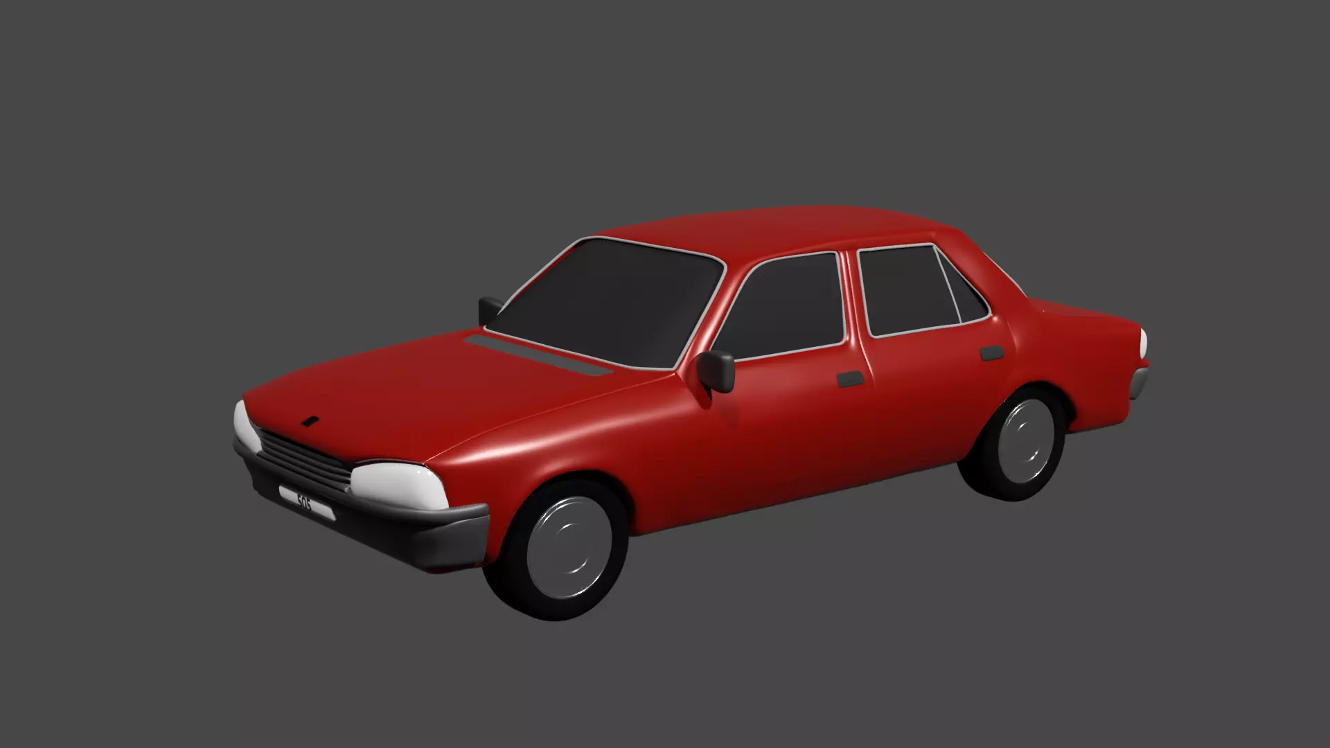 Toy car - Peugeot 505 3D model_0