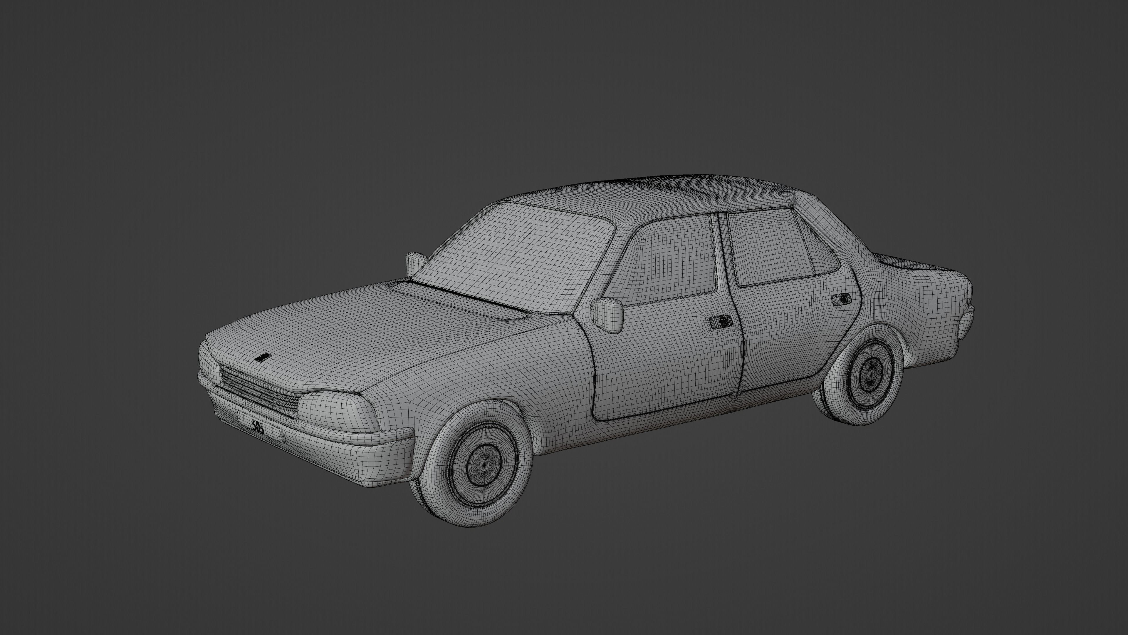 Toy car - Peugeot 505 3D model_1