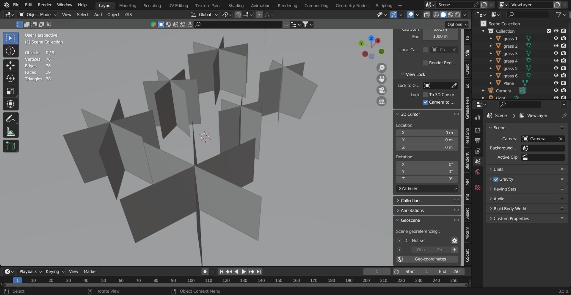 Low Poly Grass pack - 3D Model Low-poly 3D model_34