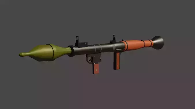 RPG-7 Low Poly 3D Model