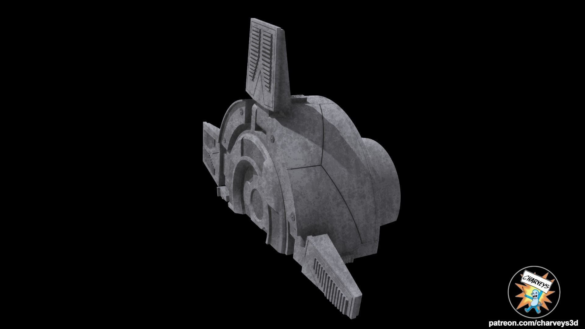 Star Wars AT AT Foot Reys Home Diorama for action figures 3D print model_4