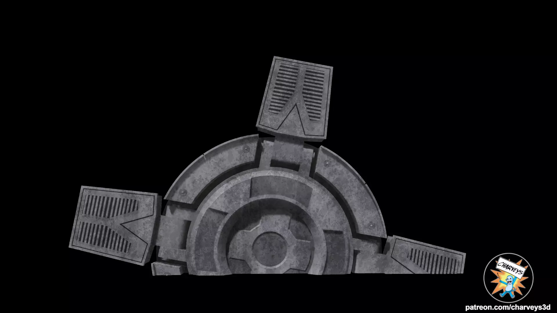 Star Wars AT AT Foot Reys Home Diorama for action figures 3D print model_0