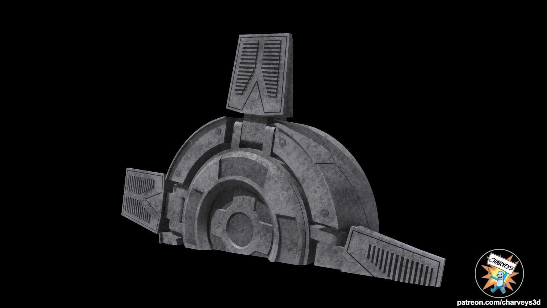 Star Wars AT AT Foot Reys Home Diorama for action figures 3D print model_2