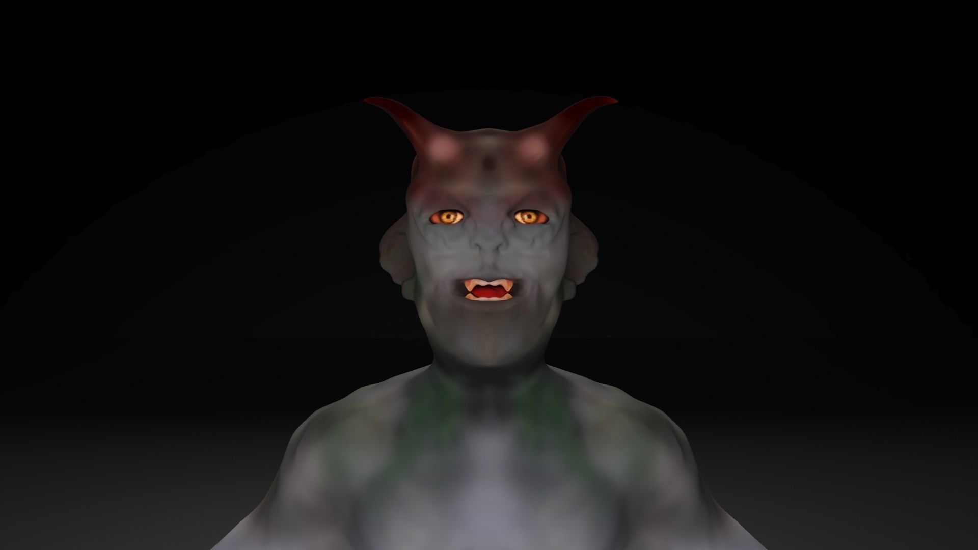 Horror monster model AAA Low-poly Low-poly 3D model_3