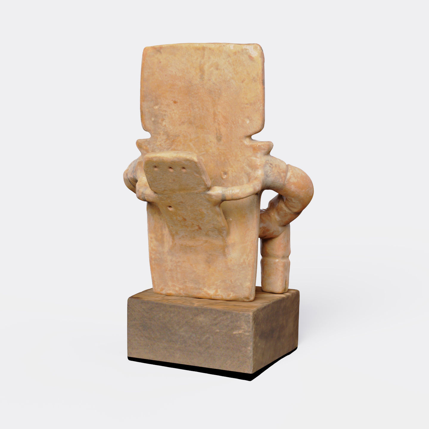 Quimbaya Seated Figure 3D model_6