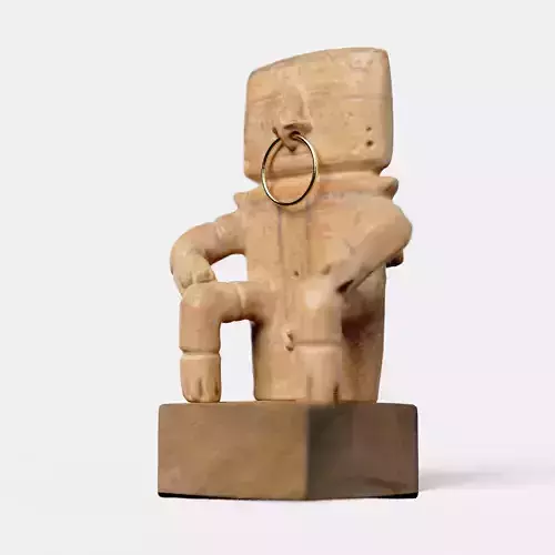 Quimbaya Seated Figure 3D model