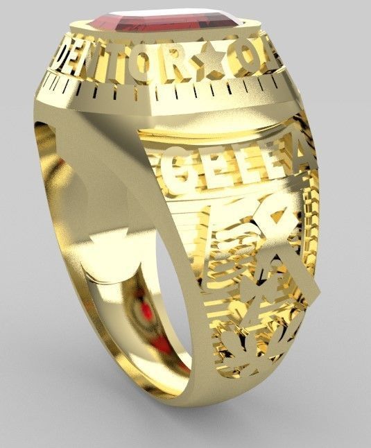 anillo grados cristo redentor 14 gramos talla 10 3D print model_5