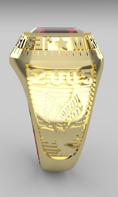 anillo grados cristo redentor 14 gramos talla 10 3D print model_2