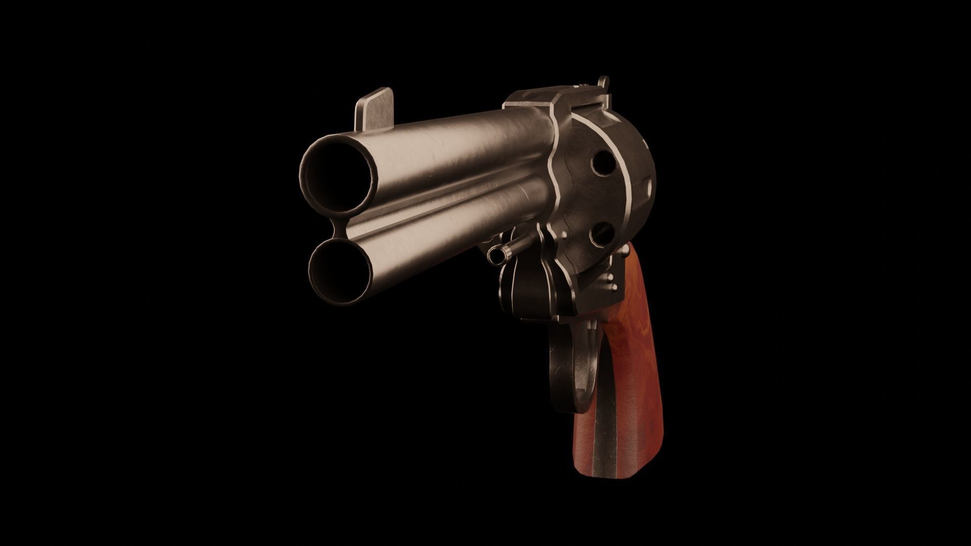 Remington Model 1890 Low-poly 3D model_4