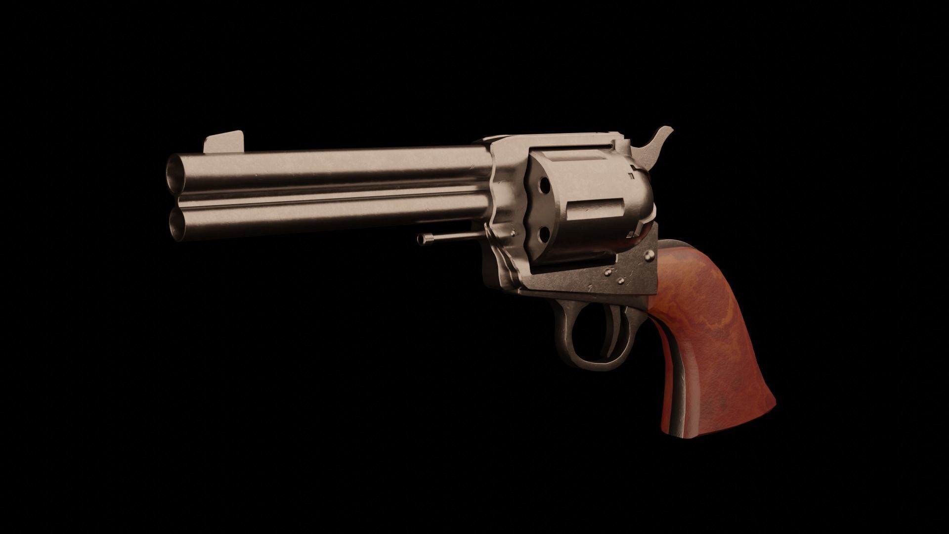 Remington Model 1890 Low-poly 3D model_6
