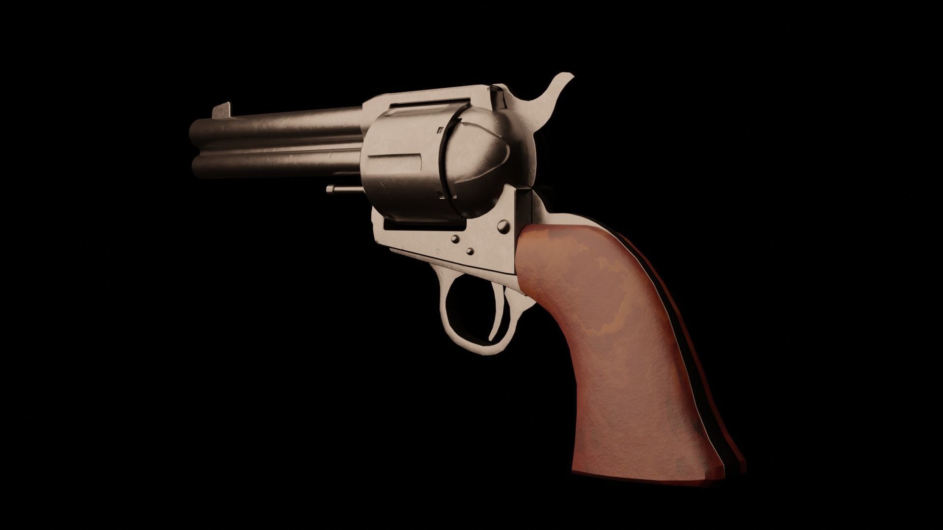 Remington Model 1890 Low-poly 3D model_2