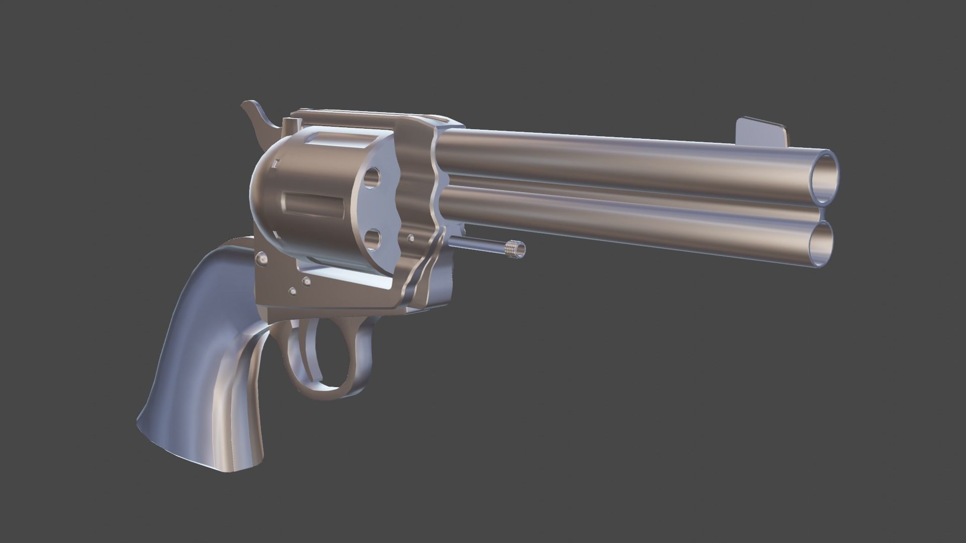 Remington Model 1890 Low-poly 3D model_10
