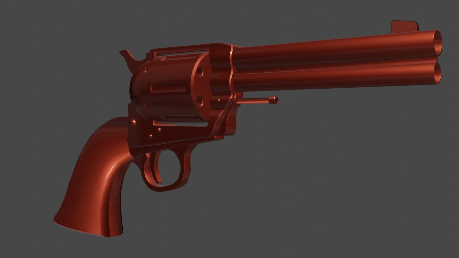 Remington Model 1890 Low-poly 3D model_8