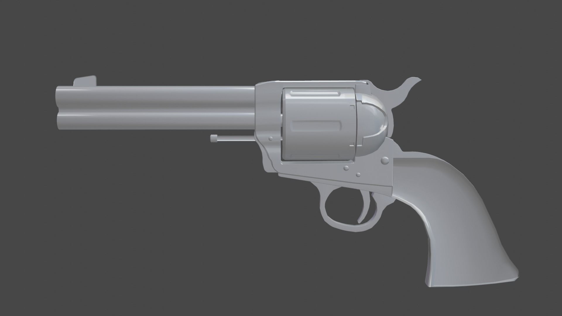 Remington Model 1890 Low-poly 3D model_7