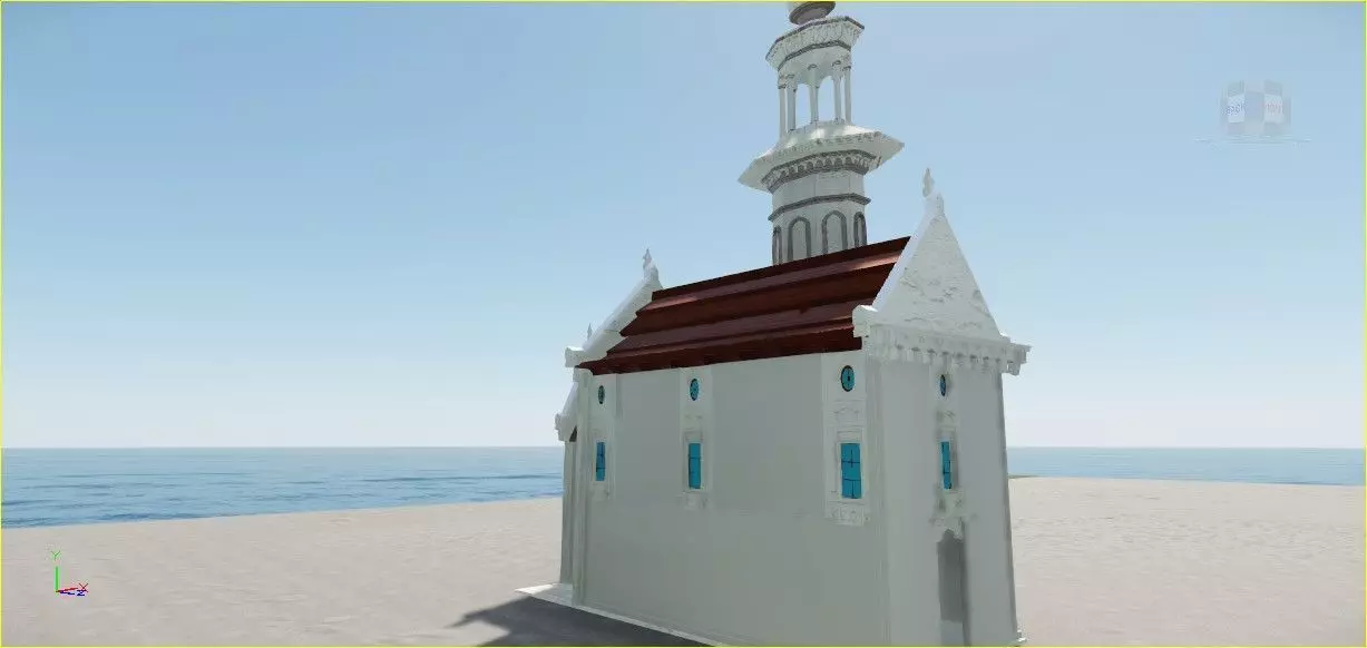 Old Small Church Free 3D model