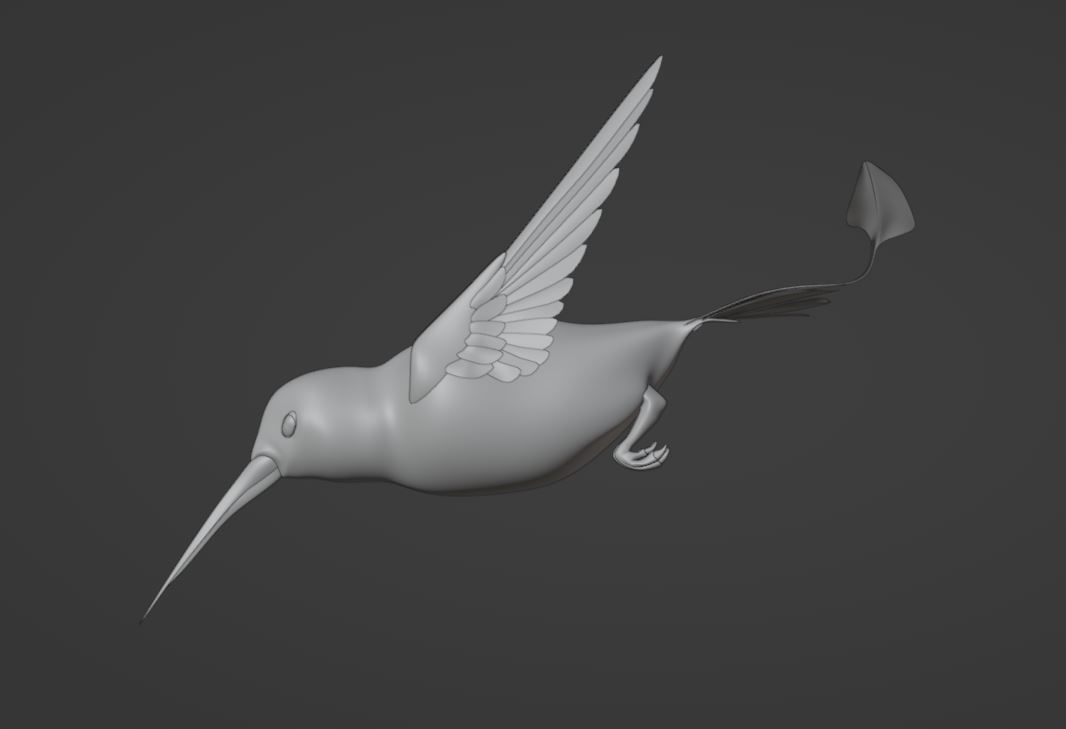 hummingbird 3D model_1