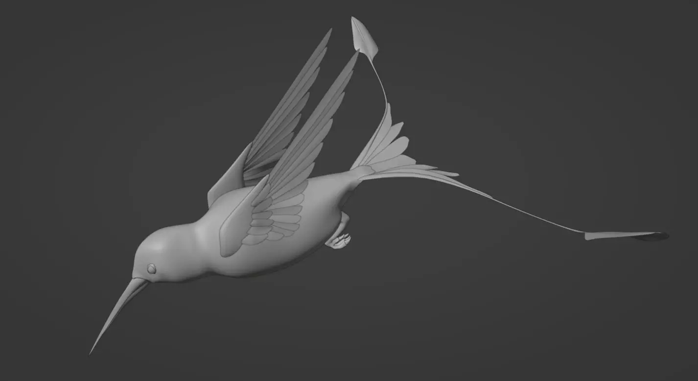 hummingbird 3D model_0