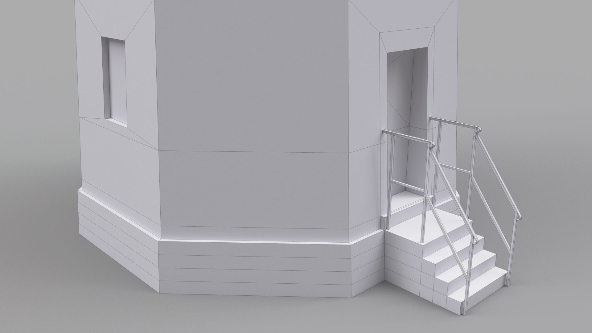 Five Mile Point Lighthouse Low-poly 3D model_5