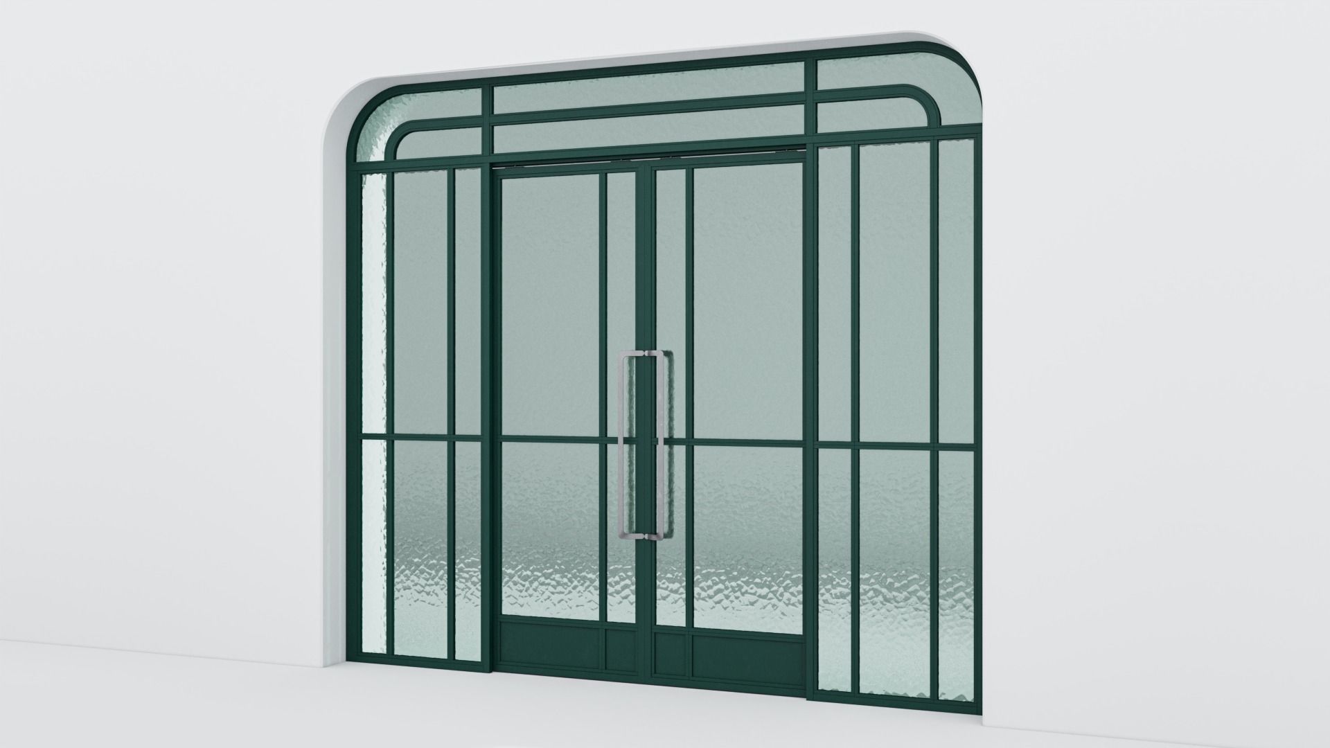 Aluminium door 351 3D model_2