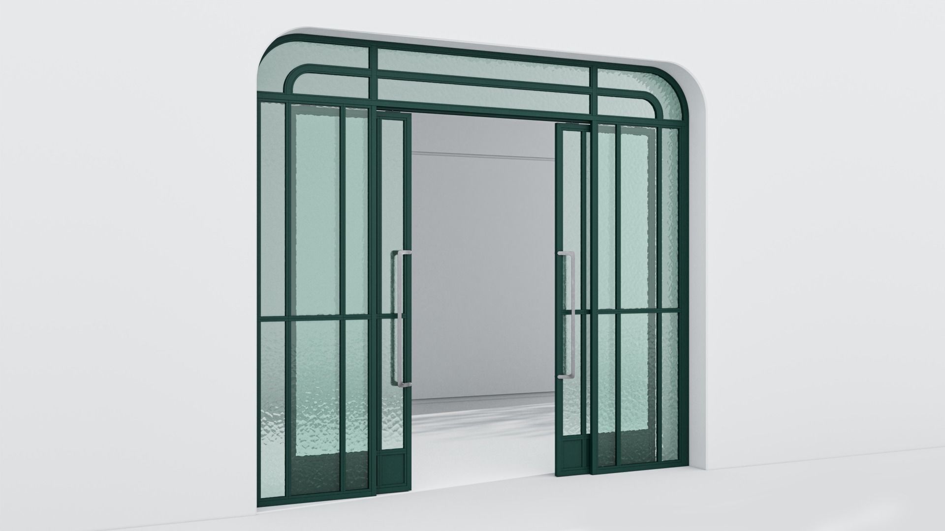 Aluminium door 351 3D model_3