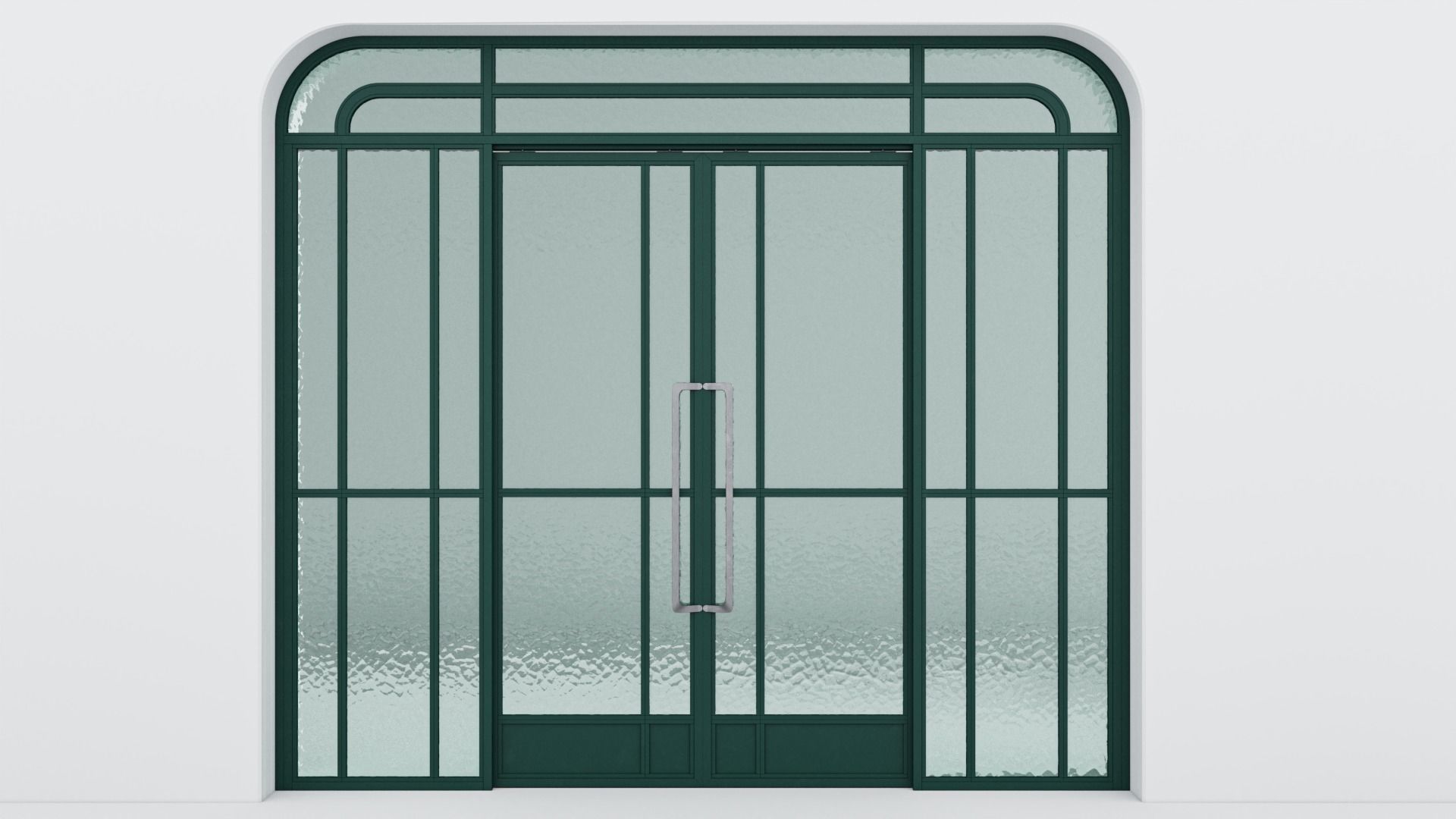 Aluminium door 351 3D model_1