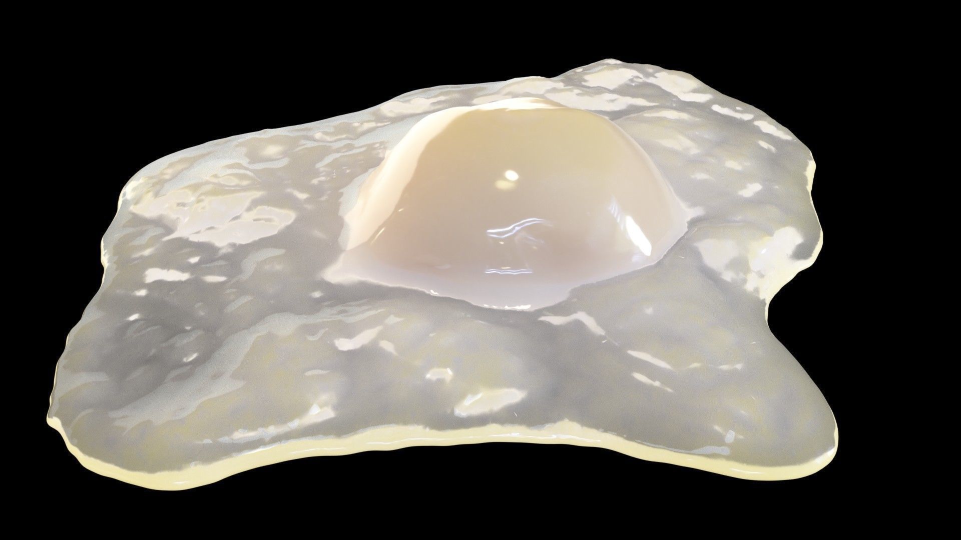 Cooked Egg 3D model_2