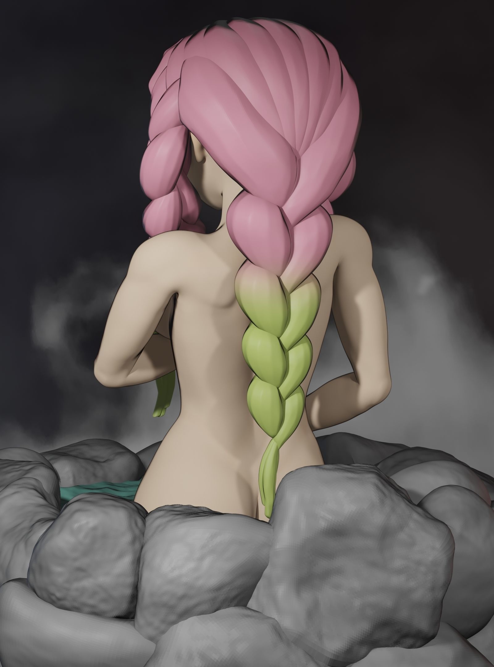 Mitsuri Kanroji Demon Slayer Onsen 3D print model_3