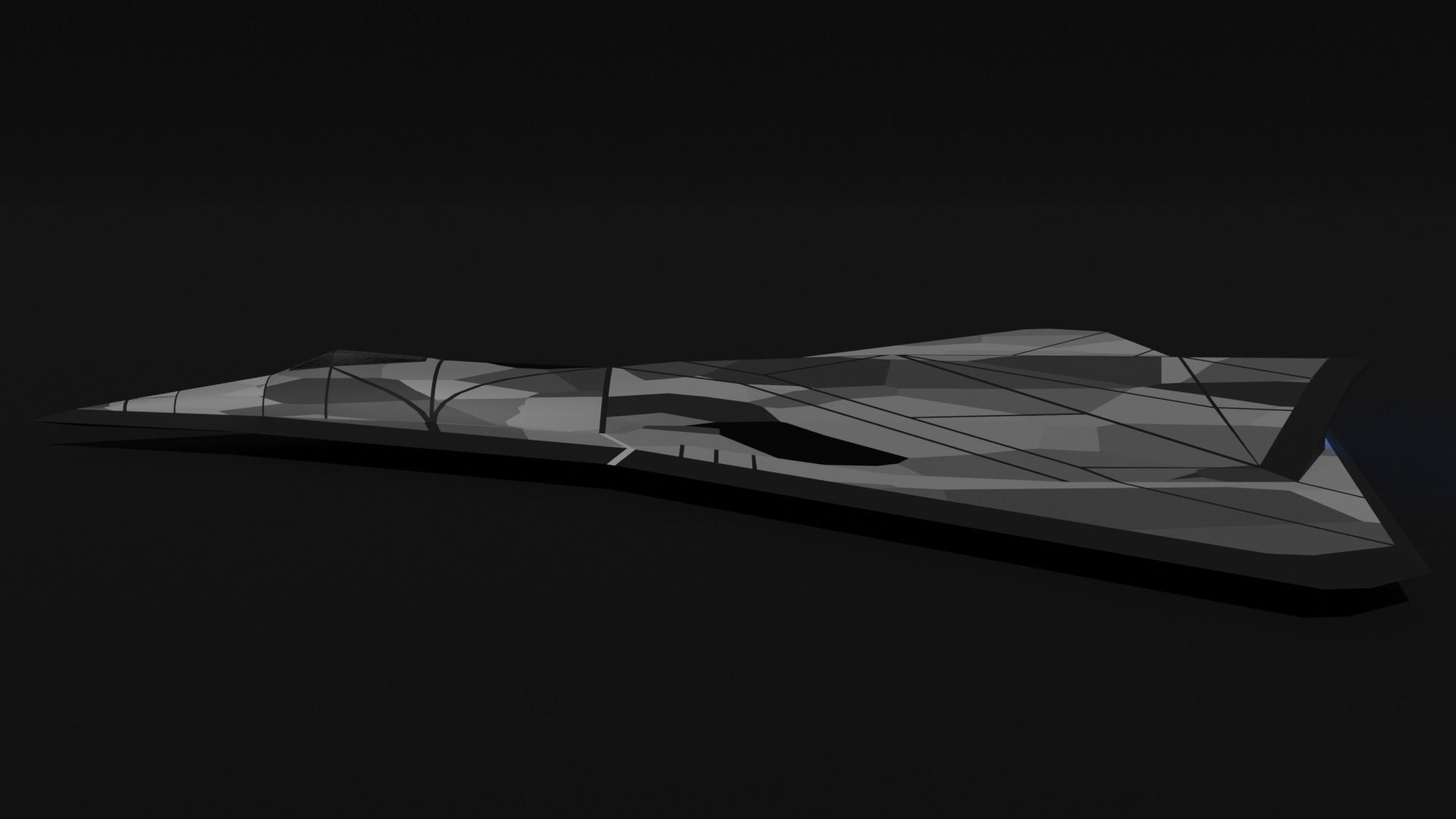 XS-5 Custom Space Fighter Free 3D model_2