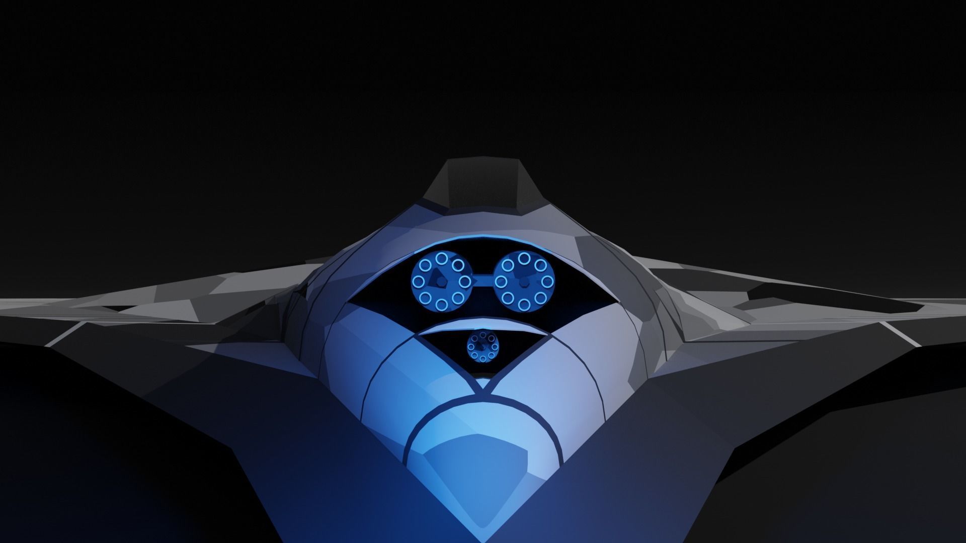 XS-5 Custom Space Fighter Free 3D model_5