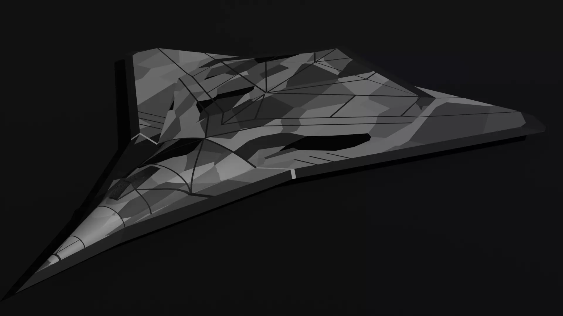 XS-5 Custom Space Fighter Free 3D model_0