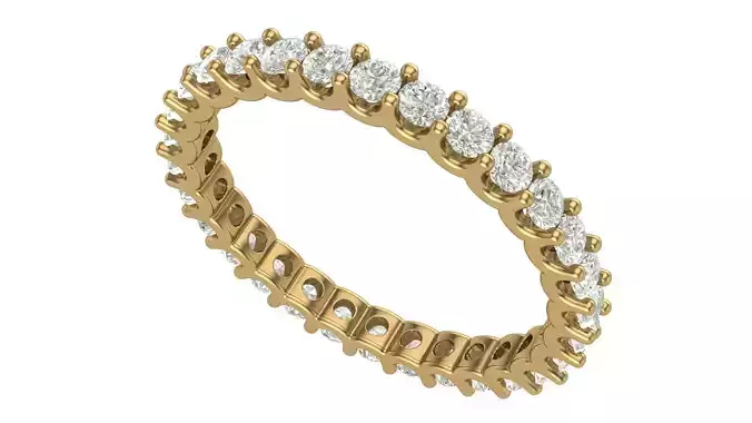 Eternity Ring with 4 pointer stones