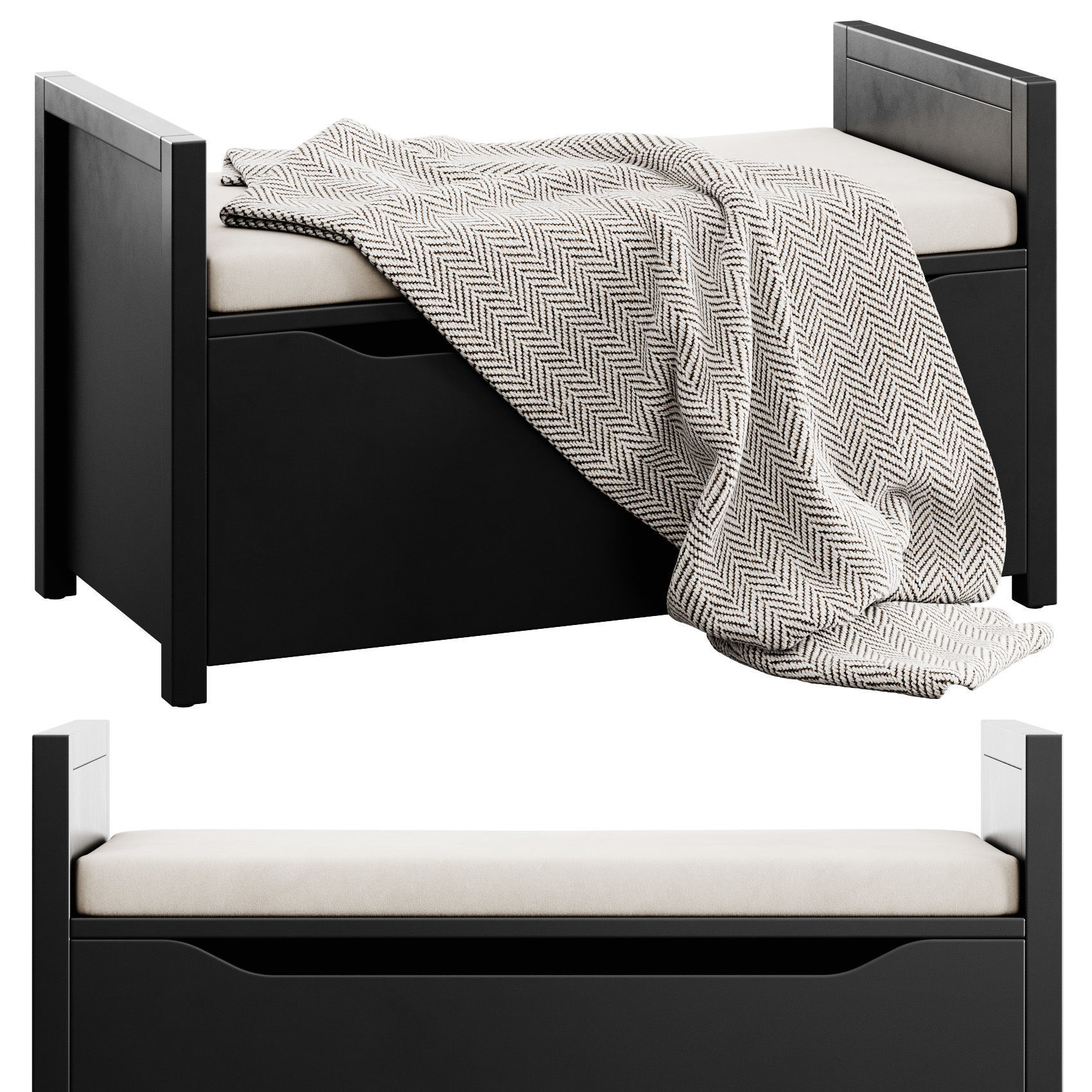 Shoe storage bench by Giantex 3D model_1