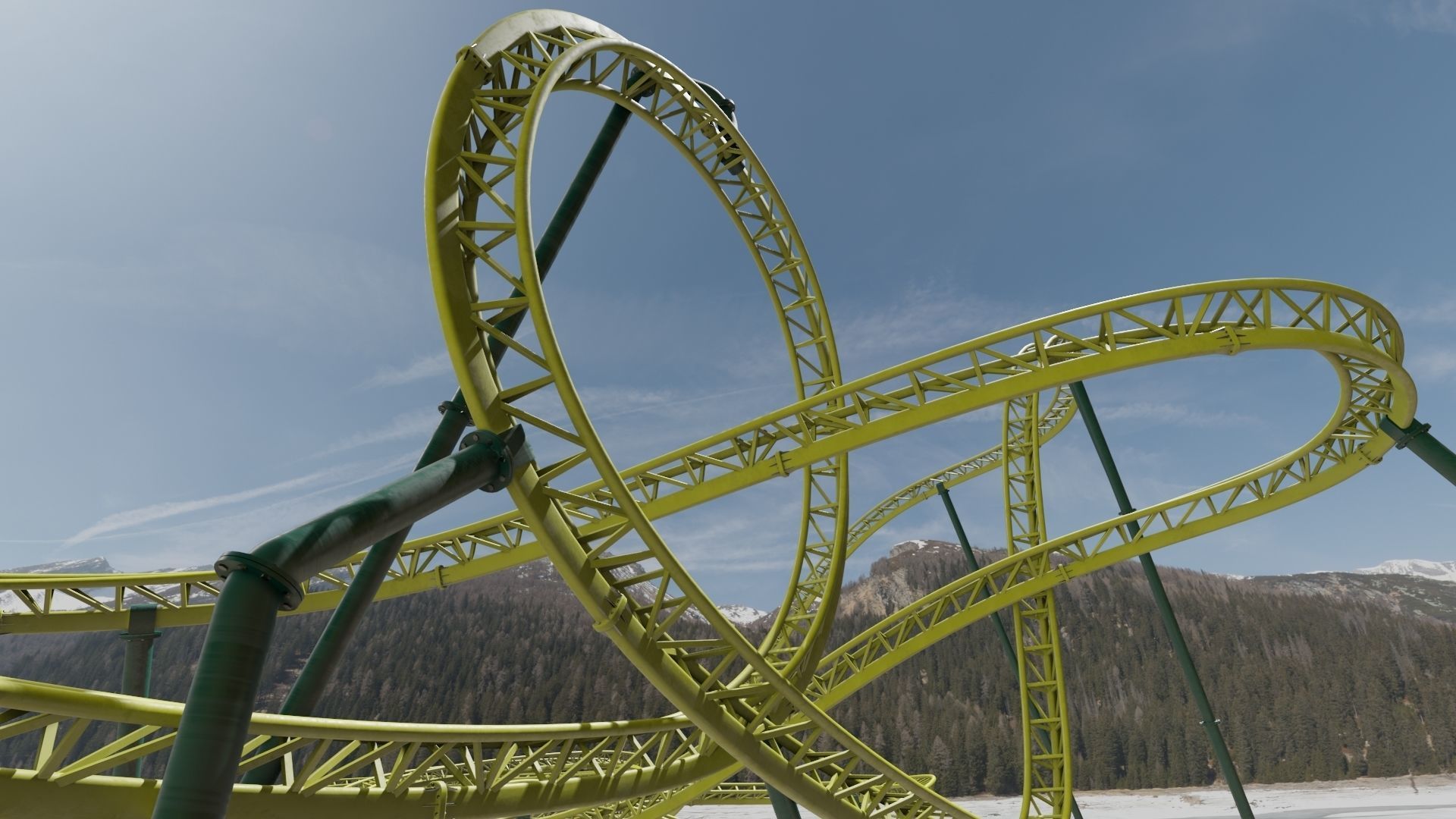 Rollercoaster  3D model_17
