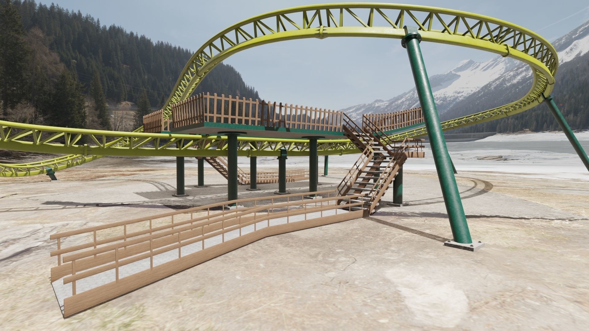 Rollercoaster  3D model_18