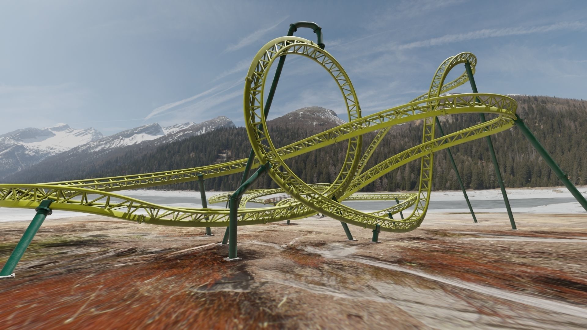 Rollercoaster  3D model_21
